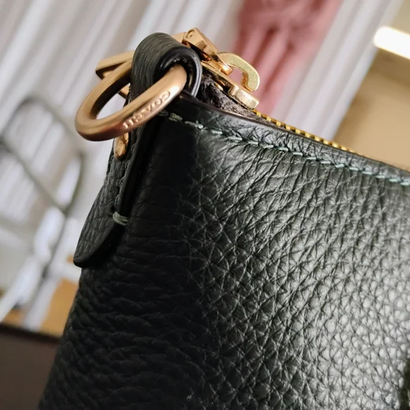 Coach Green Leather Satchel - Picture 6 of 9